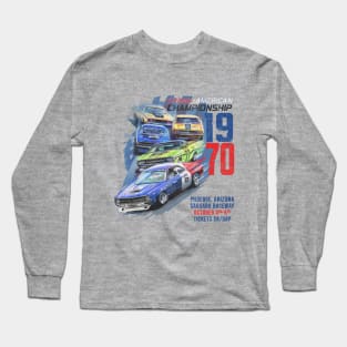 Race Poster distressed Long Sleeve T-Shirt